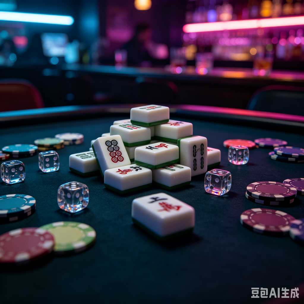 blue crystal mahjong set