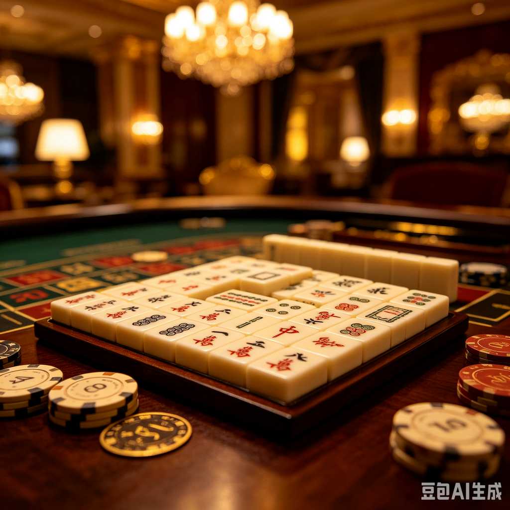 retro vintage mahjong set